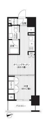 レジディア新御徒町 402 間取り図