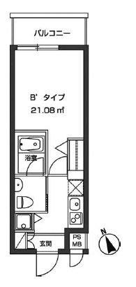 レジディア虎ノ門 303 間取り図
