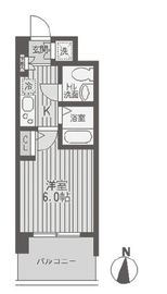 レジディア両国 503 間取り図