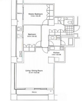 グランパークハイツ 906 間取り図