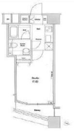 ファーストリアルタワー新宿 1606 間取り図