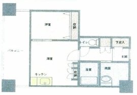 HF西新宿レジデンスウエスト 1006 間取り図