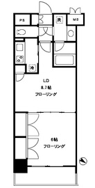 エピック東日本橋レジデンス 8階 間取り図