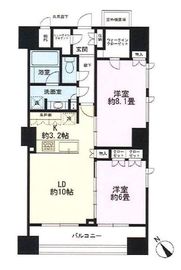 アピス西新宿三丁目 8階 間取り図