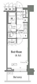 パークアクシス辰巳ステージ 612 間取り図