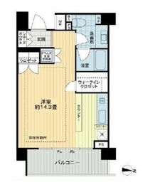 イクサージュ目黒 5階 間取り図