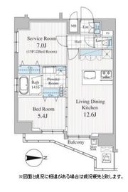 オークスクエア雷門 1203 間取り図