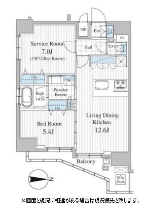 オークスクエア雷門 1503 間取り図