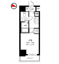 グランド・ガーラ西麻布 2階 間取り図