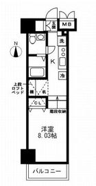 レジディア上野御徒町 603 間取り図