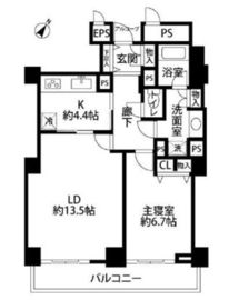 プラティーヌ田町 132 間取り図