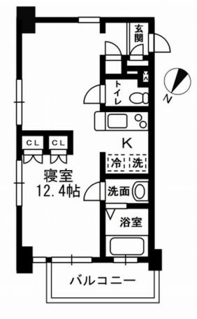 レジディア代々木2 203 間取り図