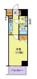 ジェノヴィア新宿グリーンヴェール 6階 間取り図