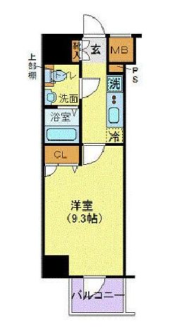 ジェノヴィア新宿グリーンヴェール 7階 間取り図