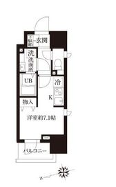 レジディア大森2 1104 間取り図
