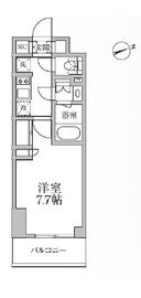 レジディア新御徒町2 703 間取り図