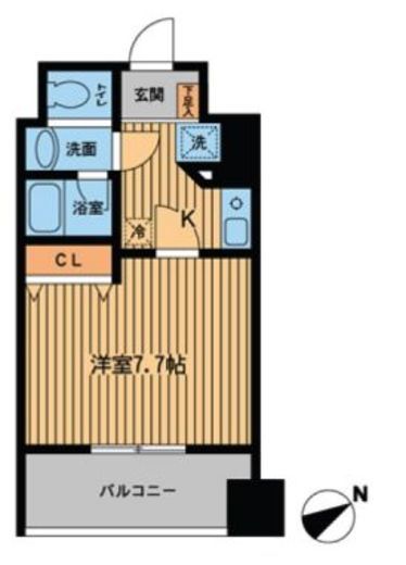 プライムアーバン門前仲町 806 間取り図