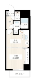 カスタリア新宿御苑 8階 間取り図
