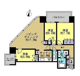 二子玉川ライズレジデンス 26階 間取り図