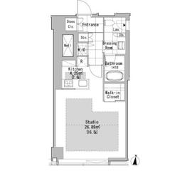 サンウッド東日本橋フラッツ 1308 間取り図