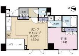 グレンパーク駒場 8階 間取り図