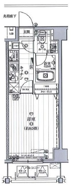 ガリシア日本橋水天宮 4階 間取り図