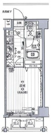 ガリシア日本橋水天宮 4階 間取り図