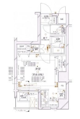 パレステュディオ麻布イースト 9階 間取り図