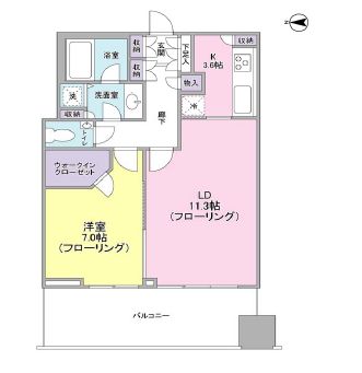 芝パークタワー 4階 間取り図
