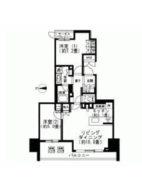 プレミスト北品川 2階 間取り図