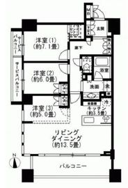 プレミスト北品川 5階 間取り図