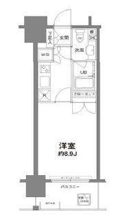 コンフォリア新宿御苑1 303 間取り図