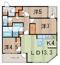 スカイズタワー＆ガーデン 40階 間取り図