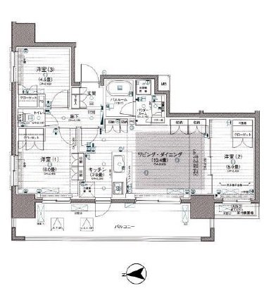 パレステージ秋葉原 5階 間取り図