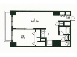 HF駒沢公園レジデンスタワー 2703 間取り図