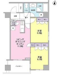 K's新中野 503 間取り図