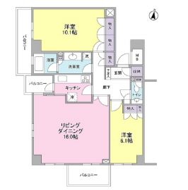 K's新中野 1201 間取り図