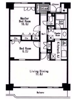 グランハイツ池尻 602 間取り図