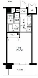 アボリアスコート笹塚 E215 間取り図