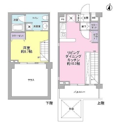 サンピエス桜新町 104 間取り図
