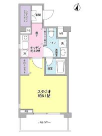 サンピエス桜新町 201 間取り図
