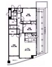 シルフィード南平台 7階 間取り図