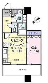 アウルタワー 9階 間取り図