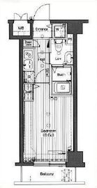 グランド・ガーラ高輪 13階 間取り図