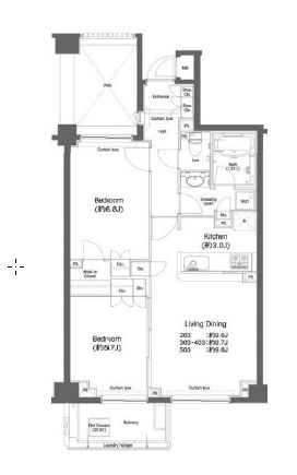 戸越銀座プレイス 406 間取り図