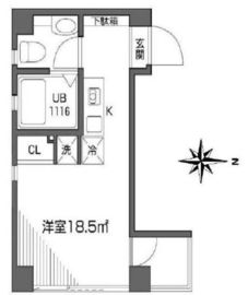 パークレジデンス芝公園 801 間取り図