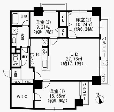 KDXレジデンス秋葉原 902 間取り図