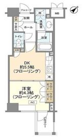 クオリア銀座 3階 間取り図