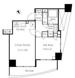 アーバネックス戸越銀座 803 間取り図