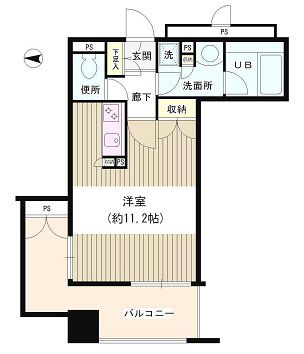 アリビオ九段 601 間取り図